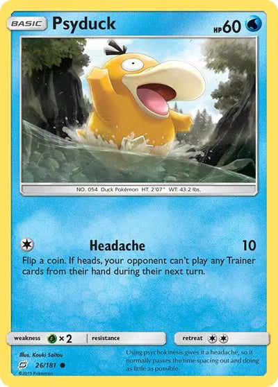 26/181 Psyduck Reverse Holo - Team Up