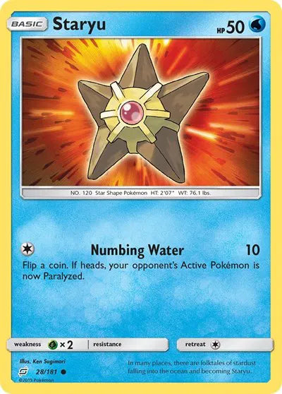 28/181 Staryu Reverse Holo - Team Up