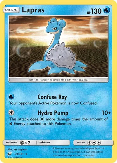 31/181 Lapras Reverse Holo - Team Up