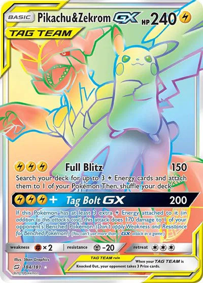184/181 Pikachu & Zekrom GX - Team Up