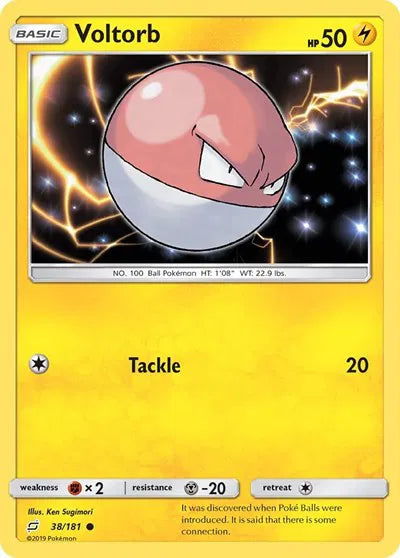 38/181 Voltorb Reverse Holo - Team Up