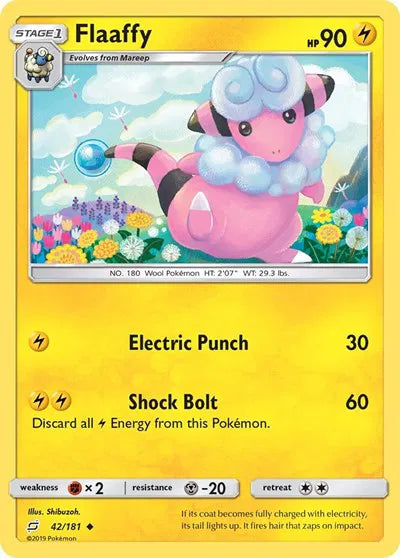 42/181 Flaaffy Reverse Holo - Team Up