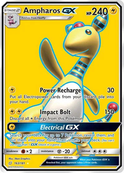 163/181 Ampharos GX - Team Up