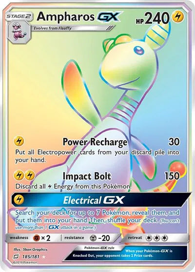 185/181 Ampharos GX - Team Up