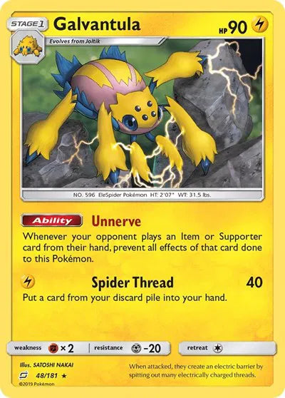 48/181 Galvantula Reverse Holo - Team Up