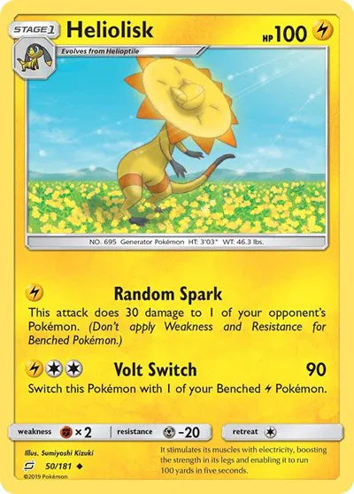 50/181 Heliolisk Reverse Holo - Team Up
