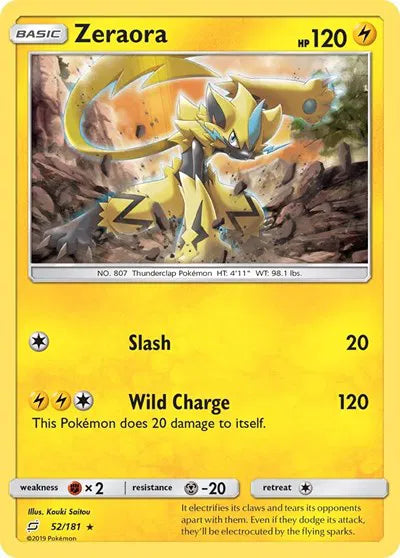 52/181 Zeraora Reverse Holo - Team Up