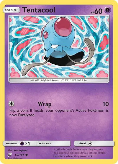 60/181 Tentacool Reverse Holo - Team Up