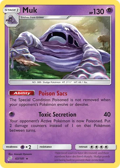 63/181 Muk Reverse Holo - Team Up