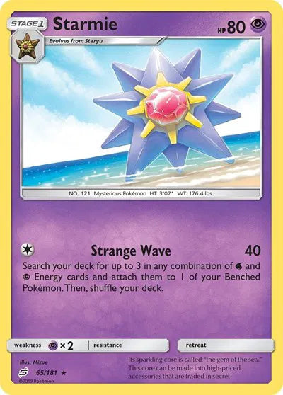 65/181 Starmie Reverse Holo - Team Up