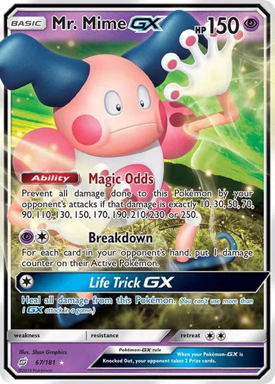 67/181 Mr. Mime GX - Team Up