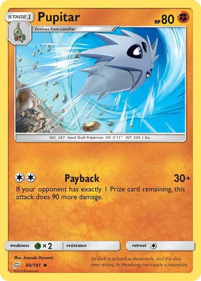 80/181 Pupitar Reverse Holo - Team Up