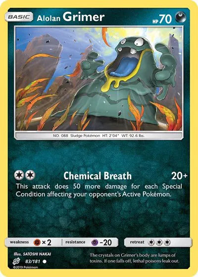 83/181 Alolan Grimer Reverse Holo - Team Up