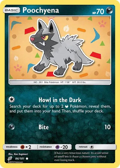 86/181 Poochyena Reverse Holo - Team Up