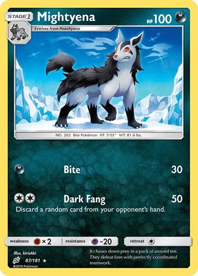 87/181 Mightyena Reverse Holo - Team Up