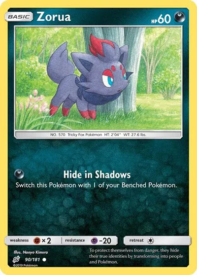 90/181 Zorua Reverse Holo - Team Up