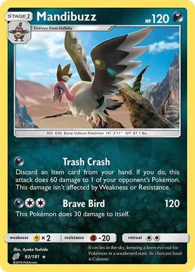93/181 Mandibuzz Reverse Holo - Team Up