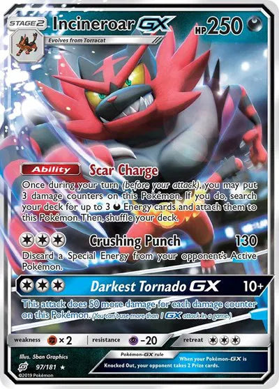 97/181 Incineroar GX - Team Up