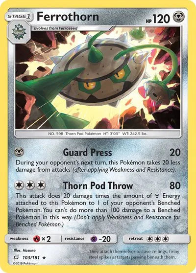 103/181 Ferrothron Reverse Holo - Team Up