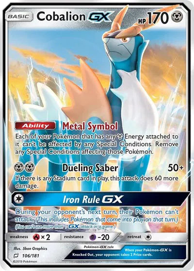 106/181 Cobalion GX - Team Up