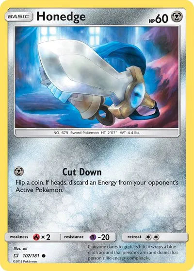 107/181 Honedge Reverse Holo - Team Up