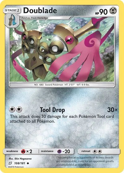 108/181 Doublade Reverse Holo - Team Up