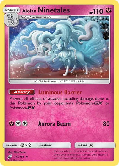 111/181 Alolan Ninetales Holofoil - Team Up