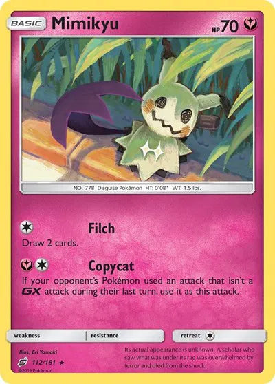 112/181 Mimikyu Reverse Holo - Team Up