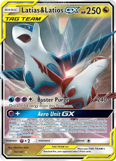 113/181 Latias & Latios GX - Team Up
