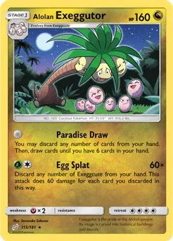 115/181 Alolan Exeggutor Reverse Holo - Team Up