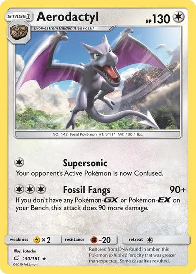130/181 Aerodactyl Reverse Holo - Team Up