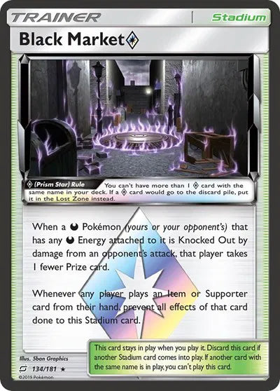 134/181 Black Market Prism Star - Team Up