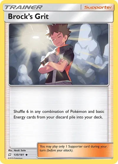 135/181 Brock's Grit Reverse Holo - Team Up