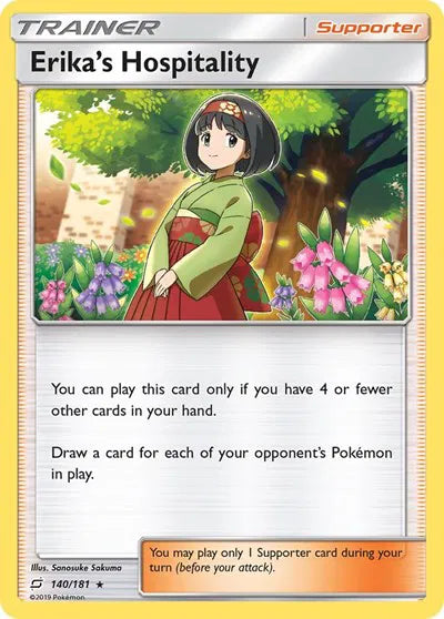 140/181 Erika's Hospitality Reverse Holo - Team Up