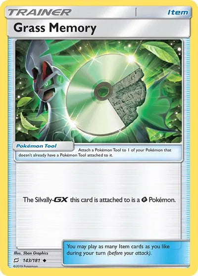 143/181 Grass Memory Reverse Holo - Team Up
