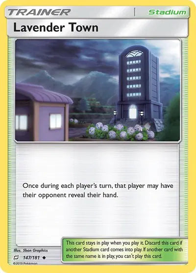 147/181 Lavender Town Reverse Holo - Team Up