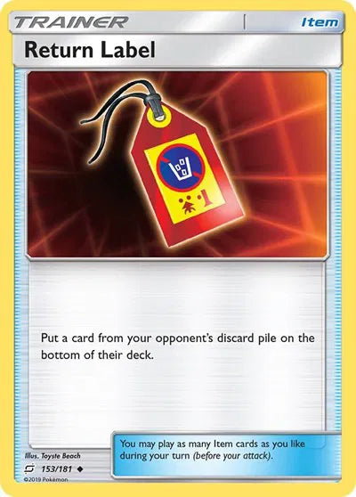 153/181 Return Label Reverse Holo - Team Up