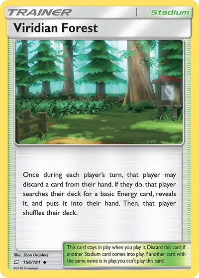 156/181 Viridian Forest Reverse Holo - Team Up