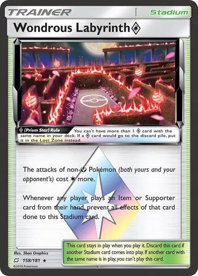 158/181 Wondrous Labyrinth Prism Star - Team Up