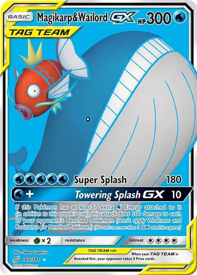 160/181 Magikarp & Wailord GX - Team Up