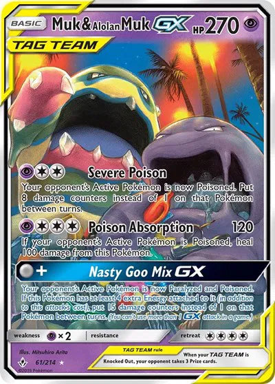61/214 Muk & Alolan Muk GX - Unbroken Bonds