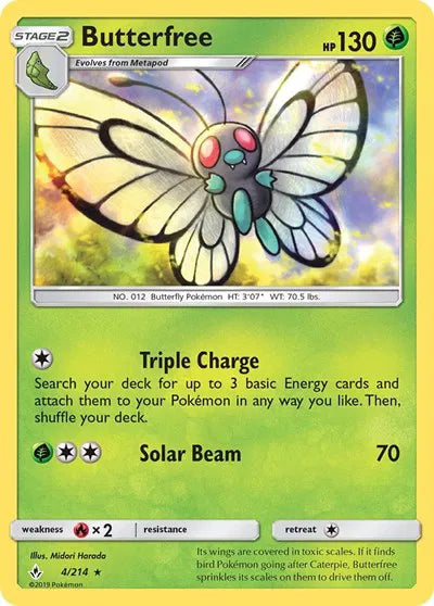 4/214 Butterfree Reverse Holo