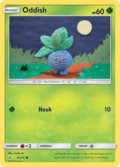 6/214 Oddish Reverse Holo