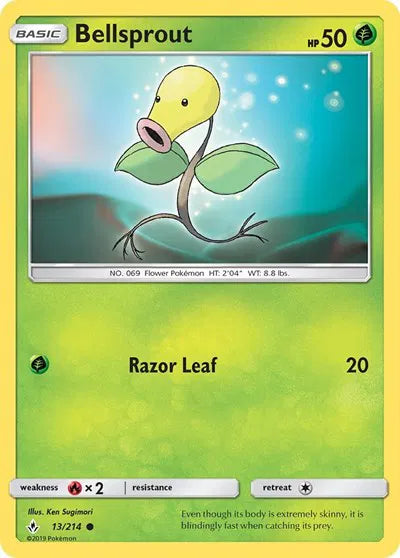 13/214 Bellsprout Reverse Holo