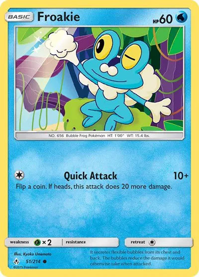 51/214 Froakie Reverse Holo - Unbroken Bonds