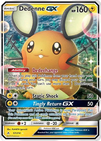 57/214 Dedenne GX - Unbroken Bonds
