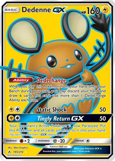 195/214 Dedenne GX - Unbroken Bonds