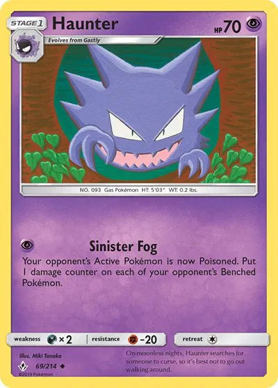 69/214 Haunter Reverse Holo - Unbroken Bonds