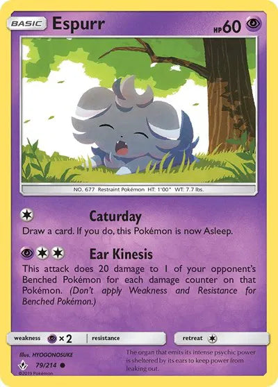 79/214 Espurr Reverse Holo - Unbroken Bonds
