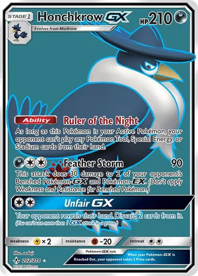 202/214 Honchkrow GX - Unbroken Bonds